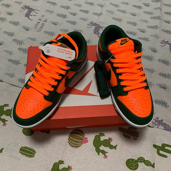 Nike Other - Nike Dunk Low Miami Hurricane skate sneakers